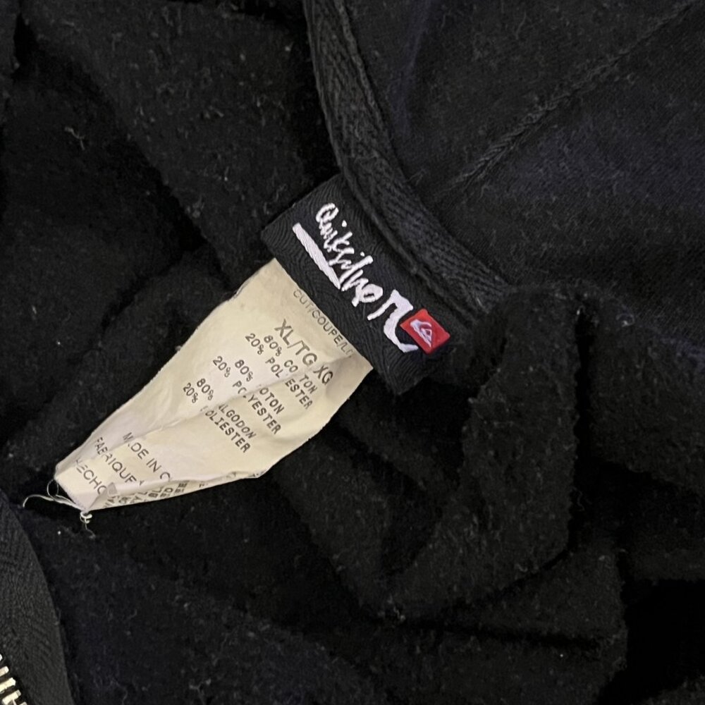 Y2K Vintage Quicksilver Men Zip-Up Hoodie Men XL - Picture 2 of 4